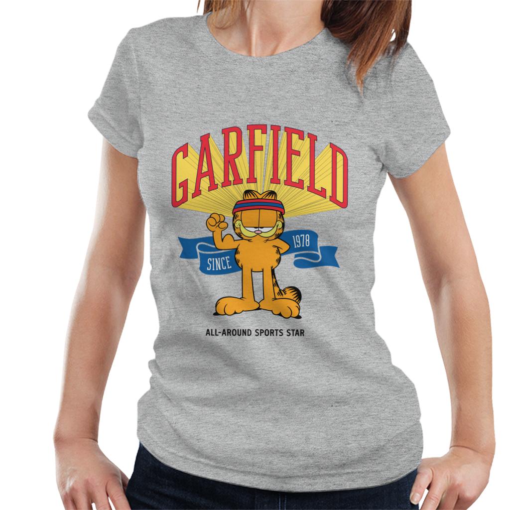 Garfield All Around Sports Star Women's T-Shirt-ALL + EVERY