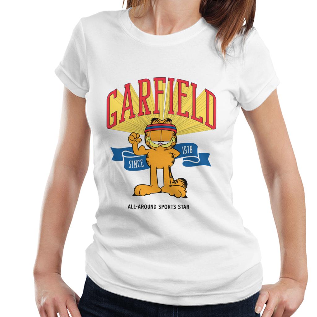 Garfield All Around Sports Star Women's T-Shirt-ALL + EVERY