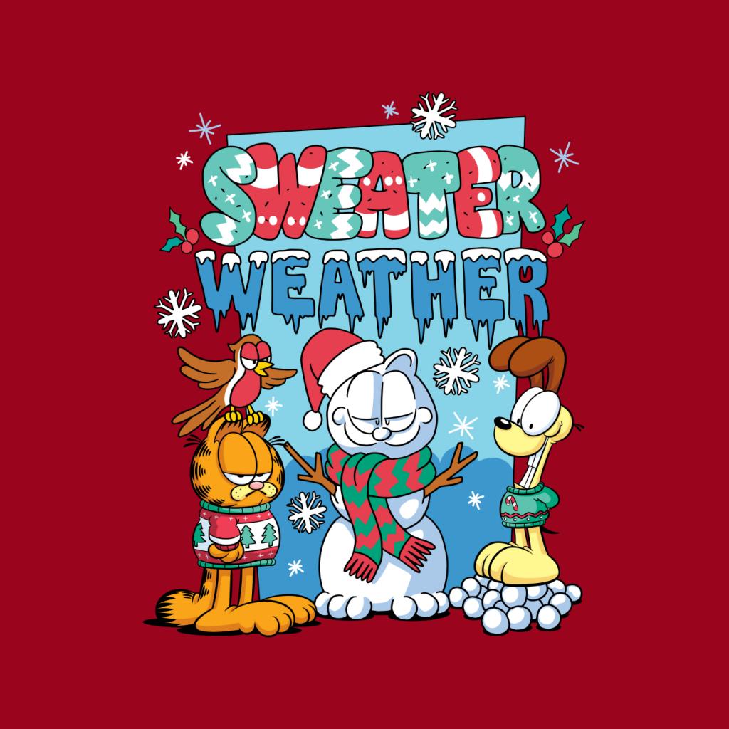 Garfield Christmas Sweater Weather Women's Sweatshirt-ALL + EVERY