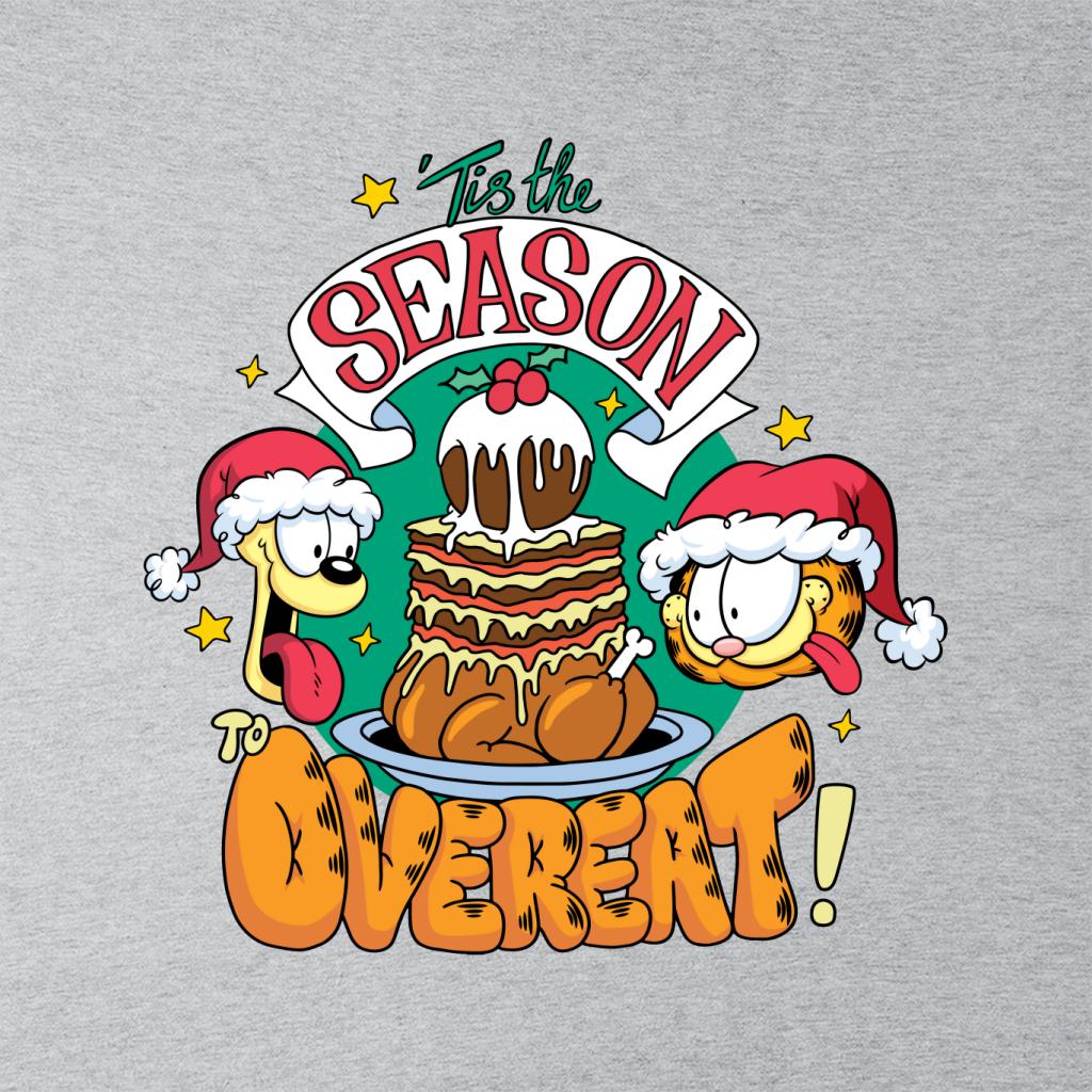 Garfield Christmas Tis The Season To Overeat Men's T-Shirt-ALL + EVERY