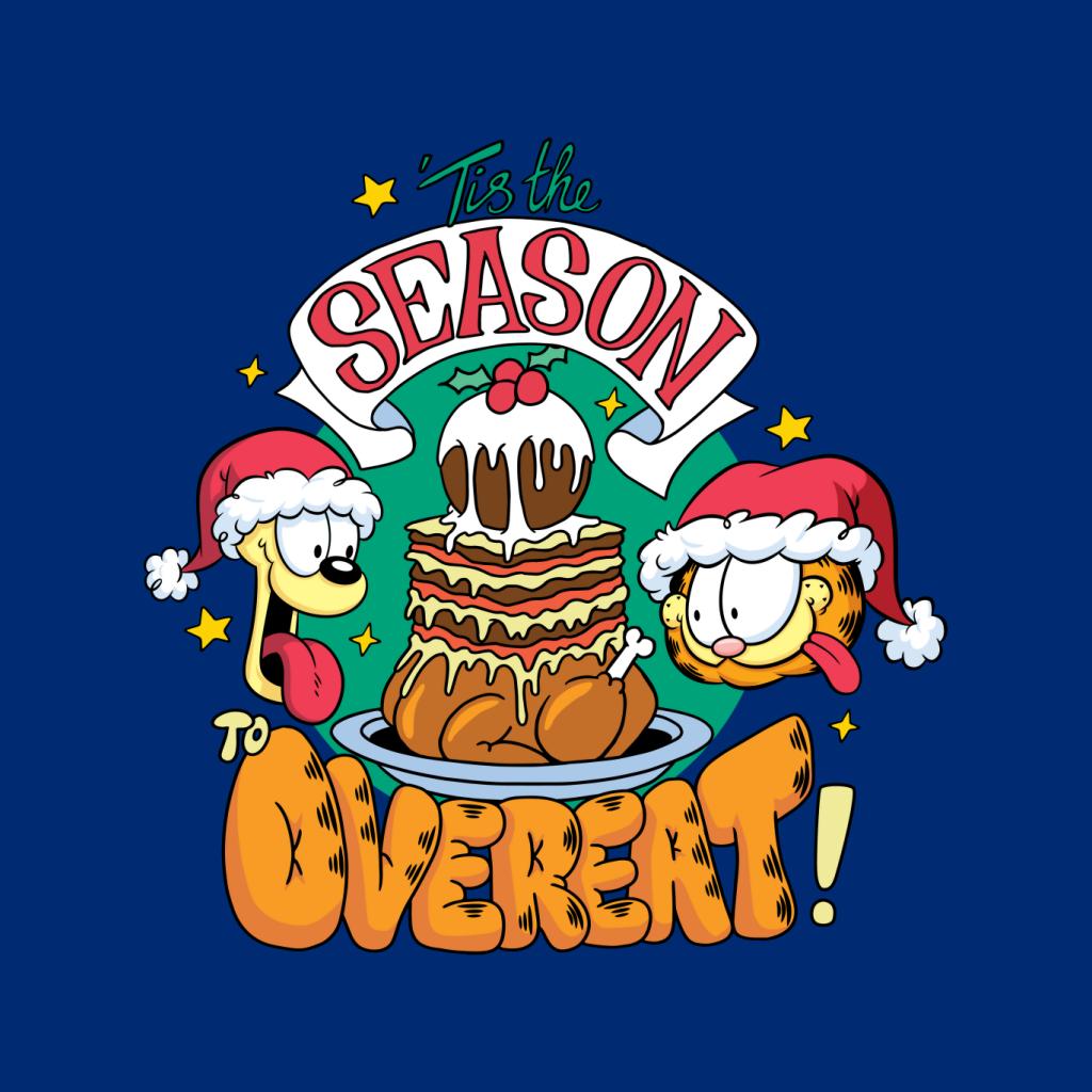 Garfield Christmas Tis The Season To Overeat Men's T-Shirt-ALL + EVERY