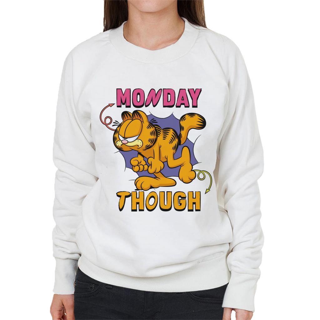Garfield Monday Though Women's Sweatshirt-ALL + EVERY
