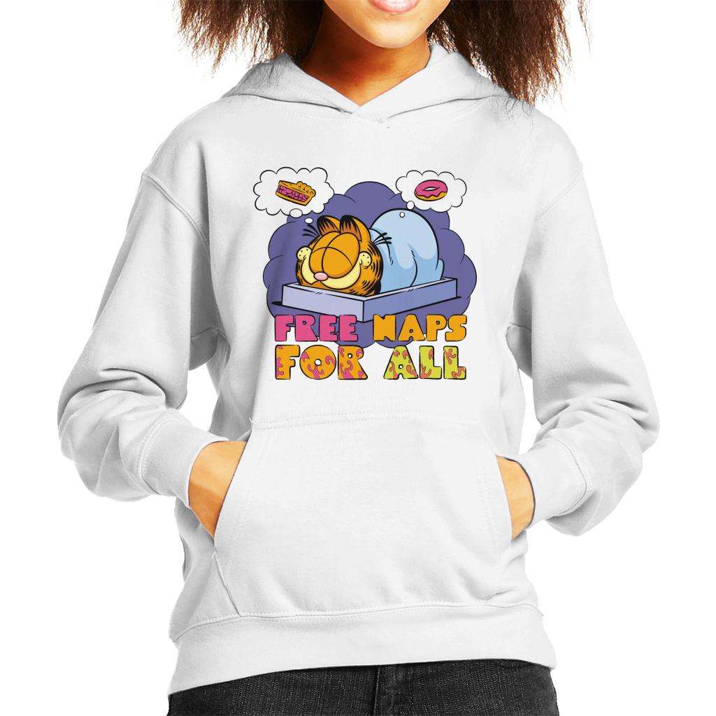 Garfield Free Naps For All Kid's Hooded Sweatshirt-ALL + EVERY