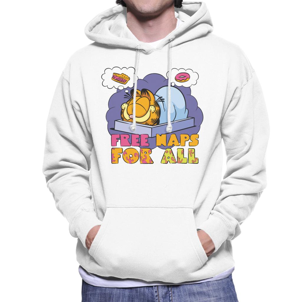 Garfield Free Naps For All Men's Hooded Sweatshirt-ALL + EVERY