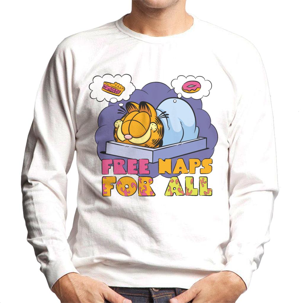 Garfield Free Naps For All Men's Sweatshirt-ALL + EVERY