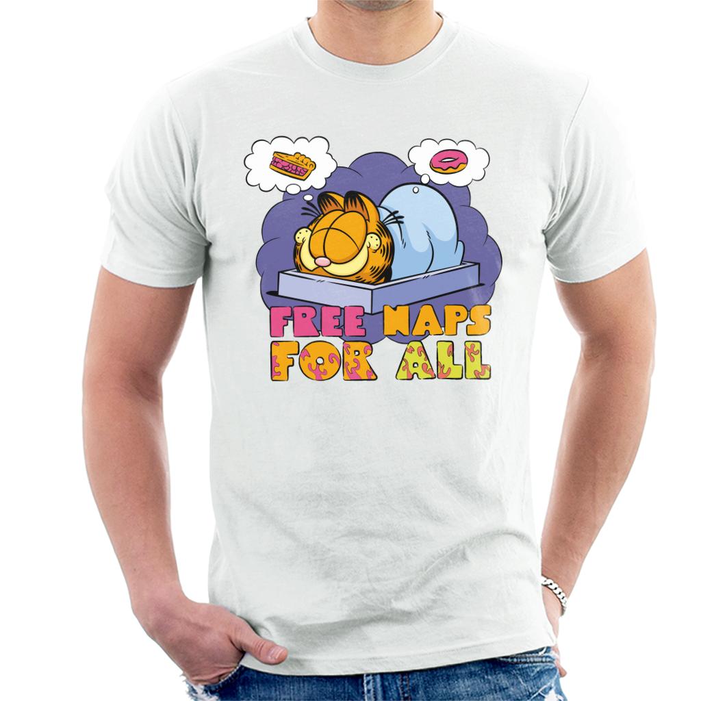 Garfield Free Naps For All Men's T-Shirt-ALL + EVERY