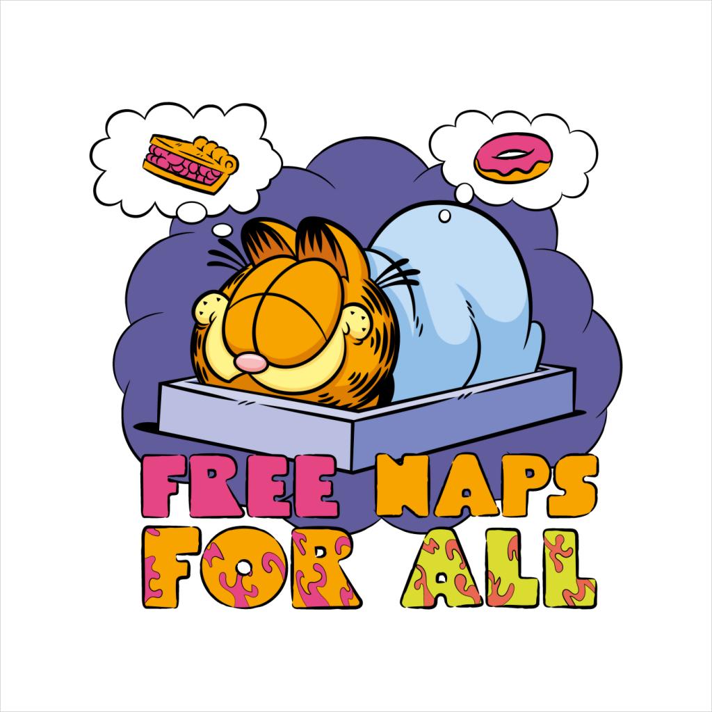 Garfield Free Naps For All Men's T-Shirt-ALL + EVERY