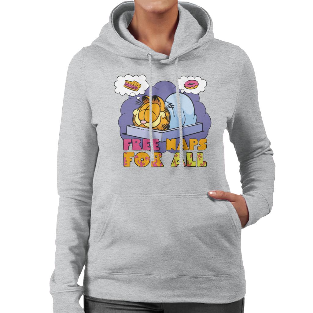 Garfield Free Naps For All Women's Hooded Sweatshirt-ALL + EVERY