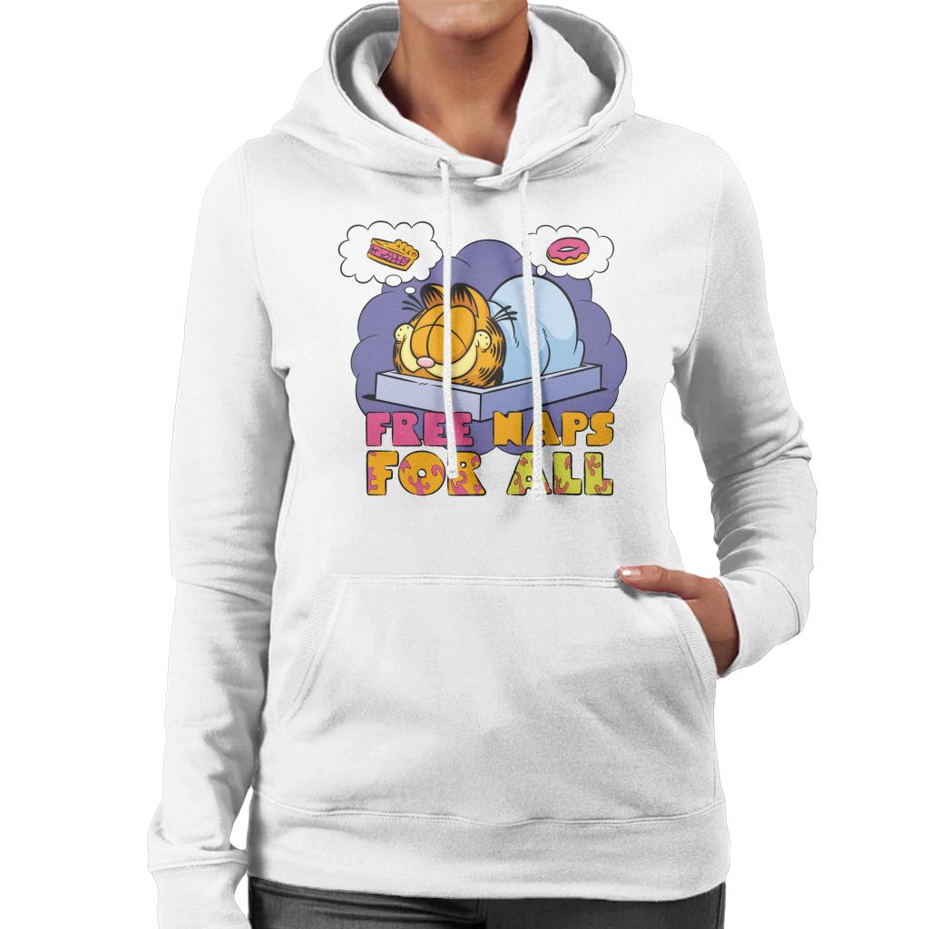 Garfield Free Naps For All Women's Hooded Sweatshirt-ALL + EVERY