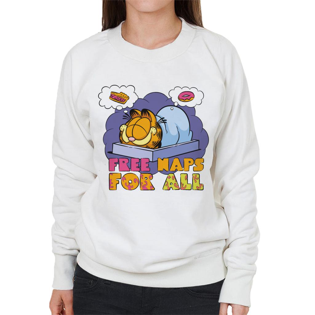 Garfield Free Naps For All Women's Sweatshirt-ALL + EVERY