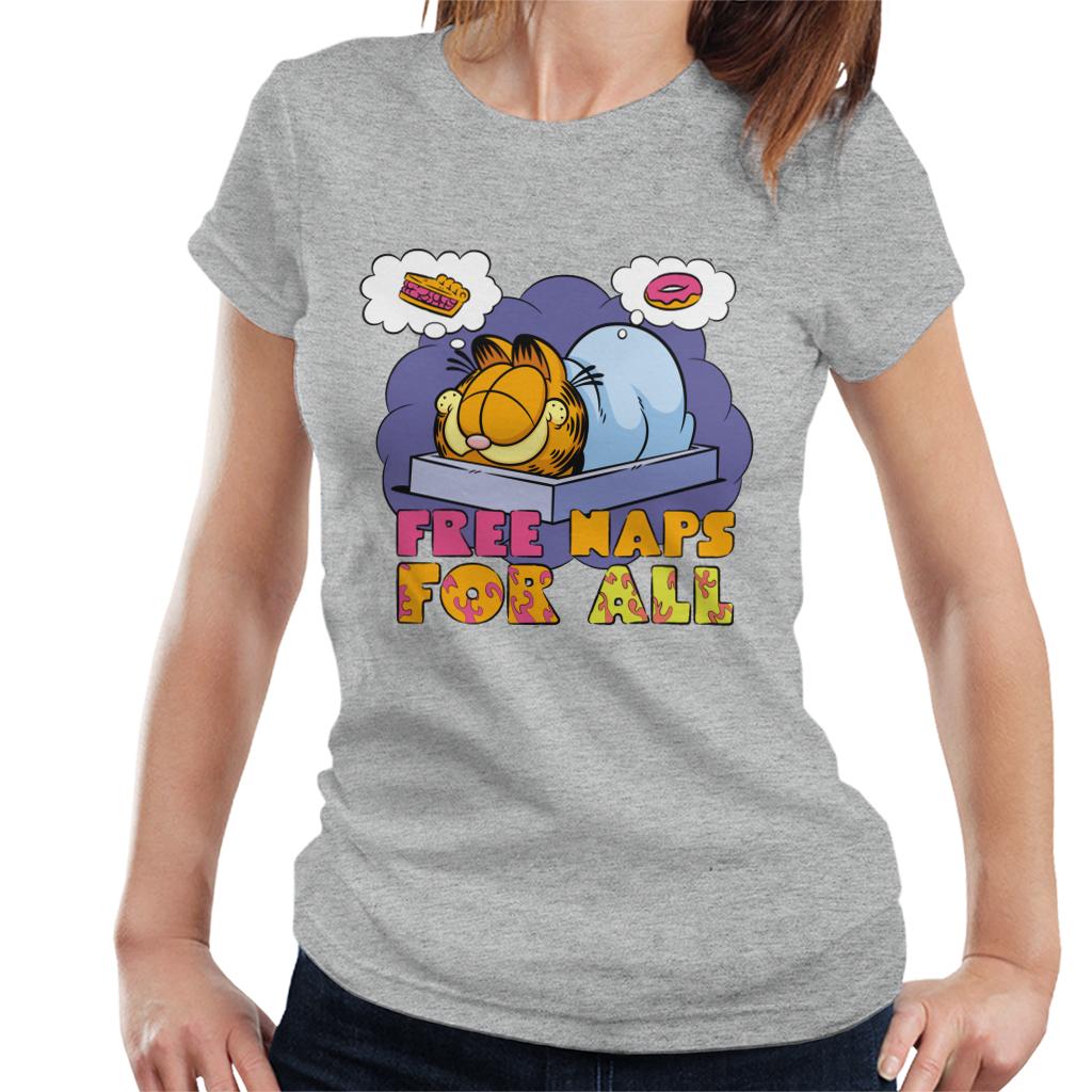 Garfield Free Naps For All Women's T-Shirt-ALL + EVERY