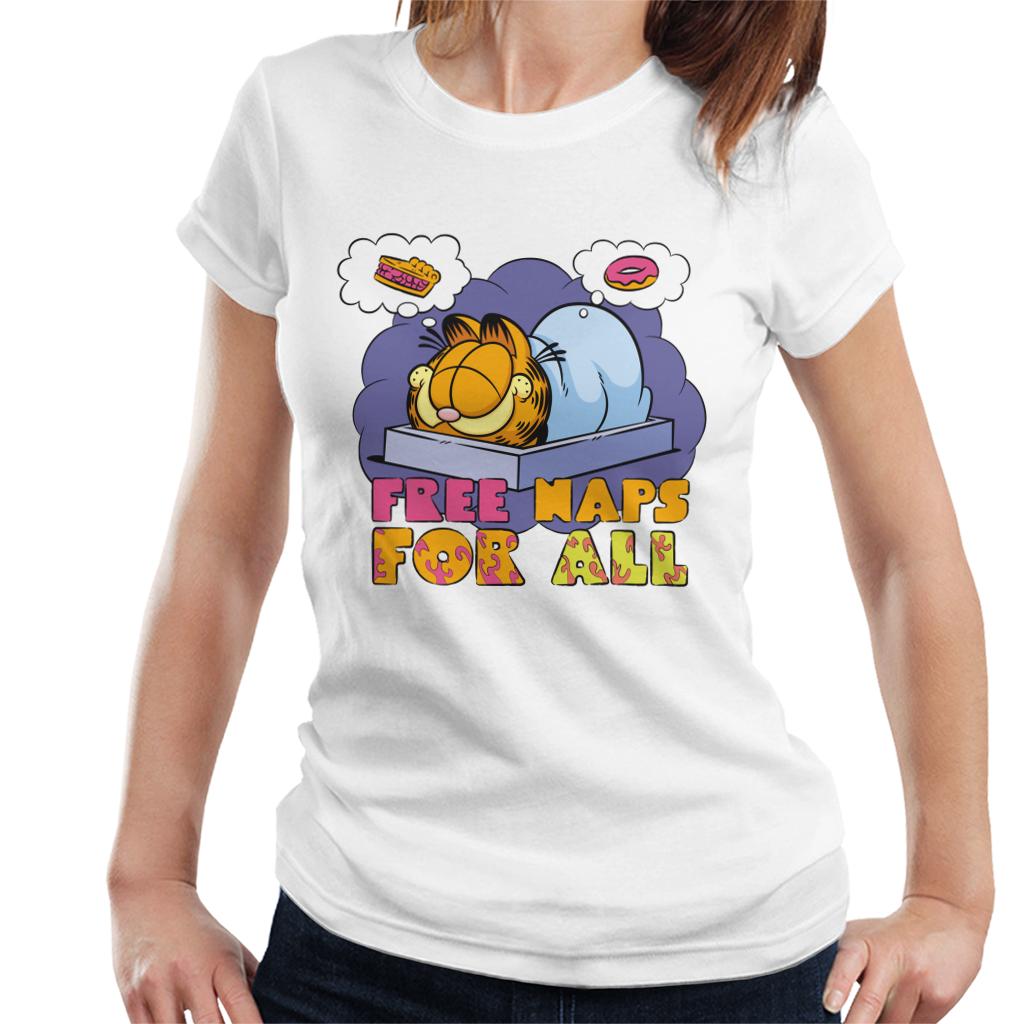 Garfield Free Naps For All Women's T-Shirt-ALL + EVERY