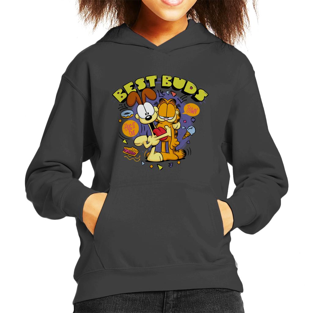 Garfield And Odie Best Buds Kid's Hooded Sweatshirt-ALL + EVERY