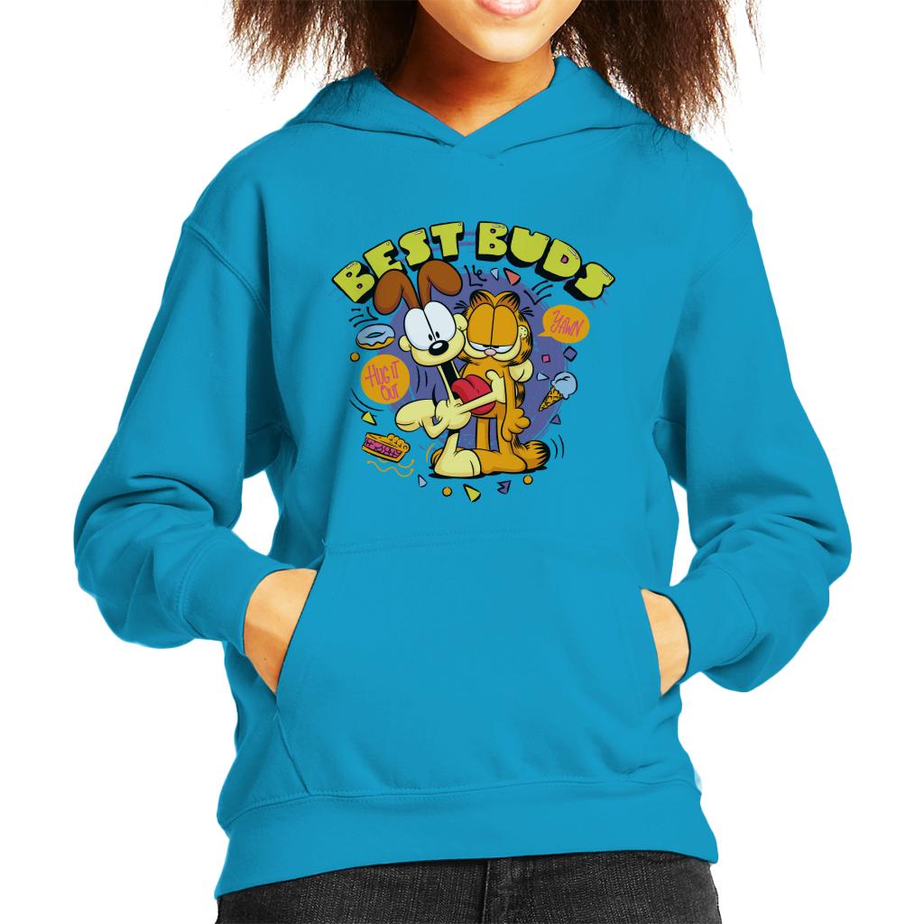 Garfield And Odie Best Buds Kid's Hooded Sweatshirt-ALL + EVERY