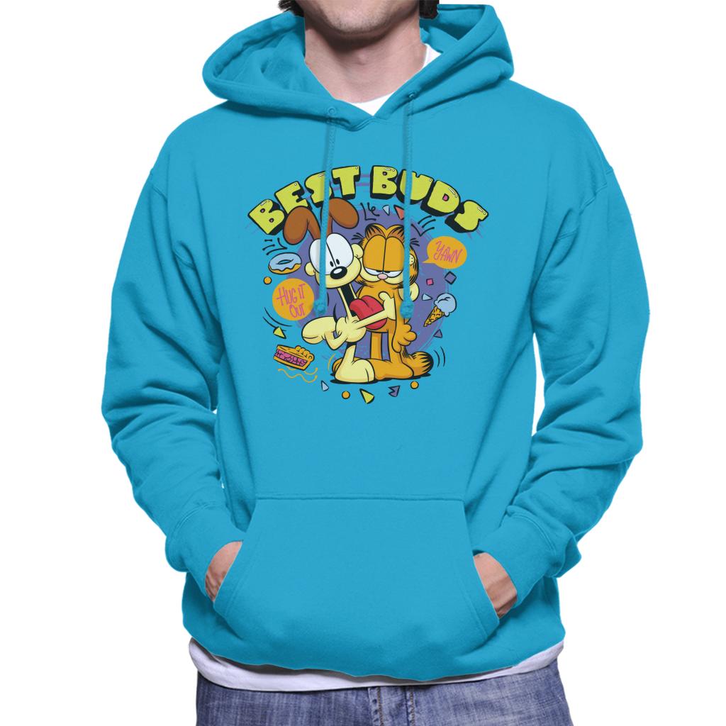 Garfield And Odie Best Buds Men's Hooded Sweatshirt-ALL + EVERY
