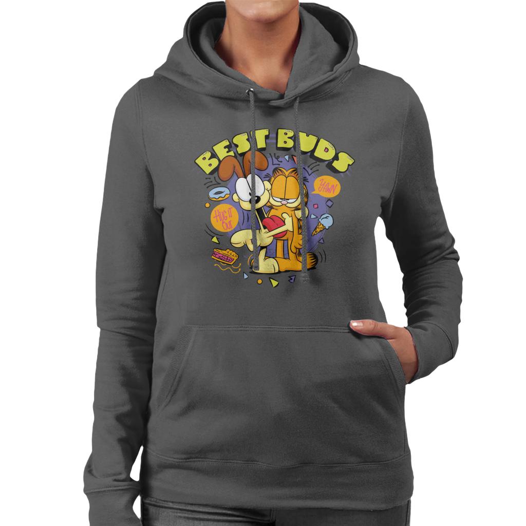 Garfield And Odie Best Buds Women's Hooded Sweatshirt-ALL + EVERY