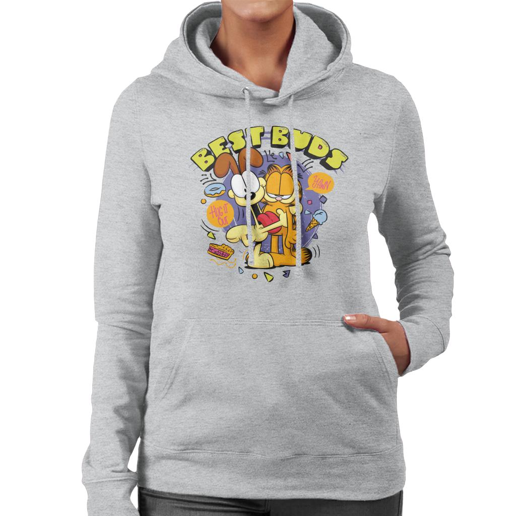 Garfield And Odie Best Buds Women's Hooded Sweatshirt-ALL + EVERY