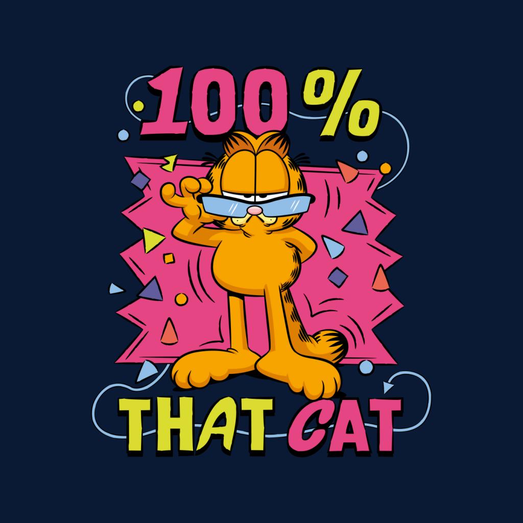 Garfield One Hundred Percent That Cat Men's Hooded Sweatshirt-ALL + EVERY