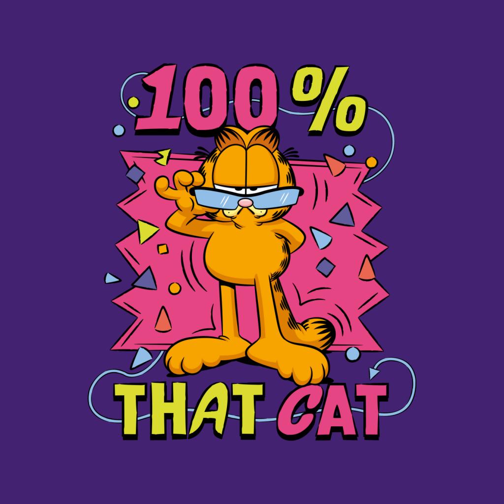 Garfield One Hundred Percent That Cat Kid's Hooded Sweatshirt-ALL + EVERY