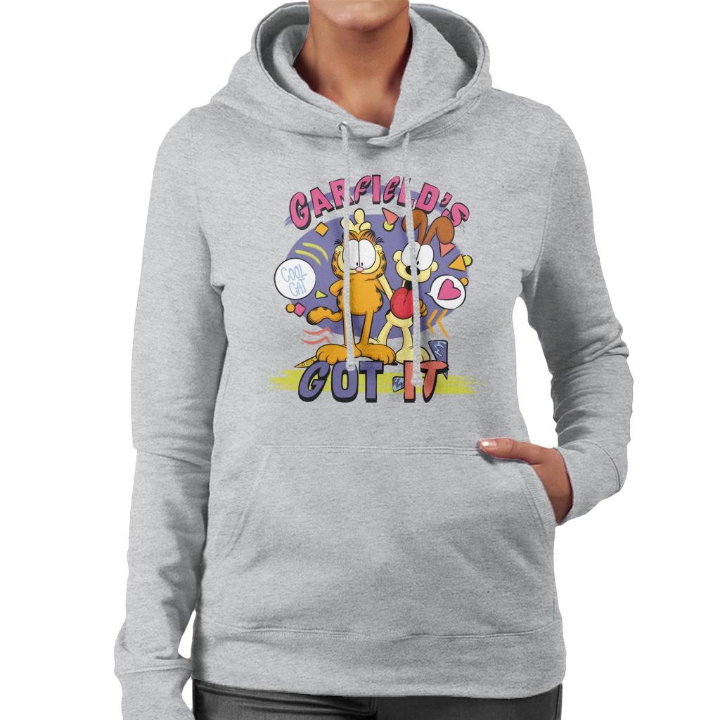 Garfield Has Got It Cool Cat Women's Hooded Sweatshirt-ALL + EVERY