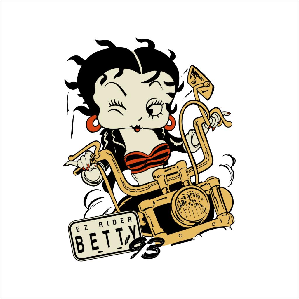 Betty Boop Ez Rider Betty Men's T-Shirt-ALL + EVERY