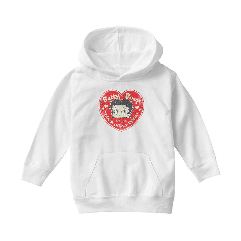 Betty Boop Oop A Doop Love Heart Kids Hooded Sweatshirt-ALL + EVERY