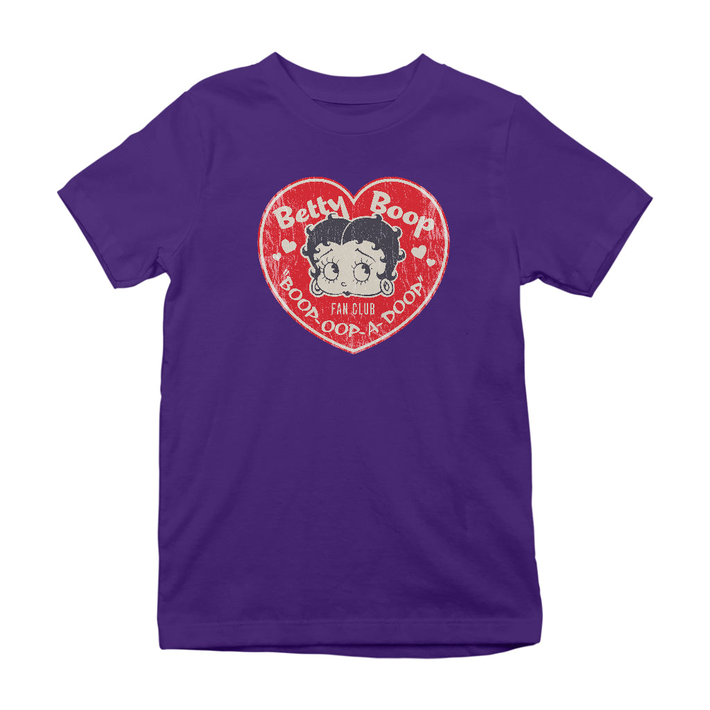 Betty Boop Oop A Doop Love Heart Kids T-Shirt-ALL + EVERY