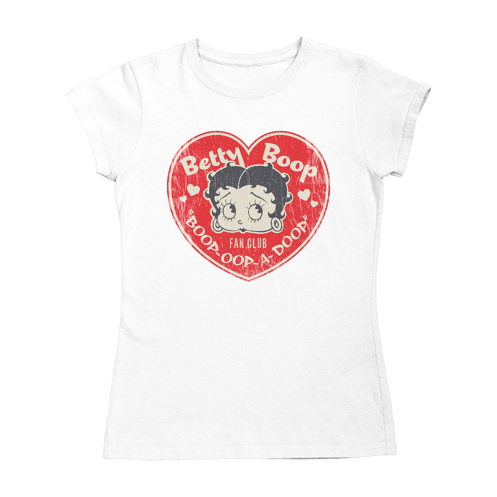 Betty Boop Oop A Doop Love Heart Women's T-Shirt-ALL + EVERY