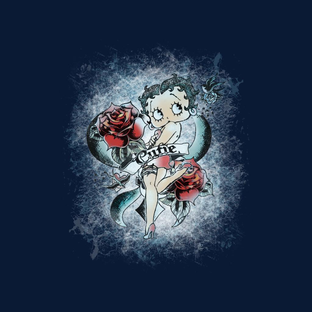 Betty Boop Roses Cutie Men's Sweatshirt-ALL + EVERY