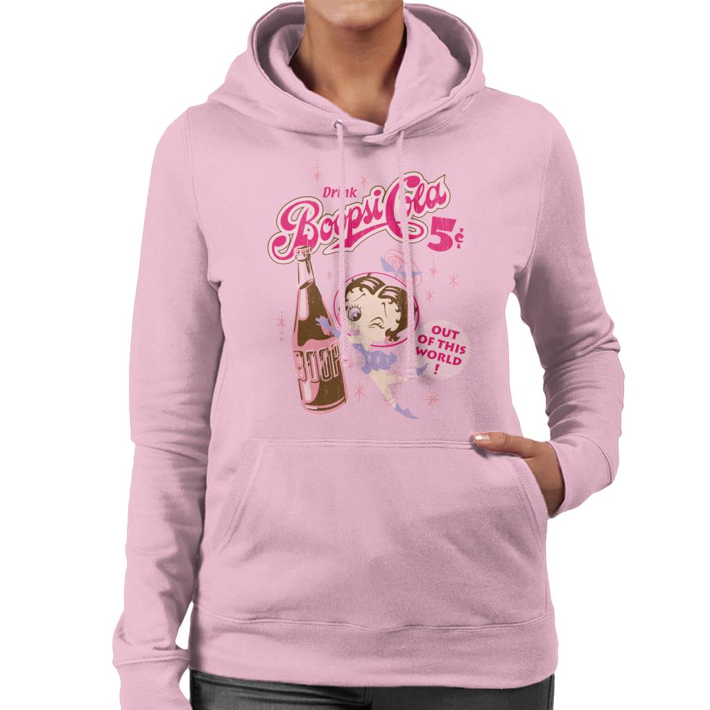 Betty Boop Drink Boopsi Cola Women's Hooded Sweatshirt-ALL + EVERY