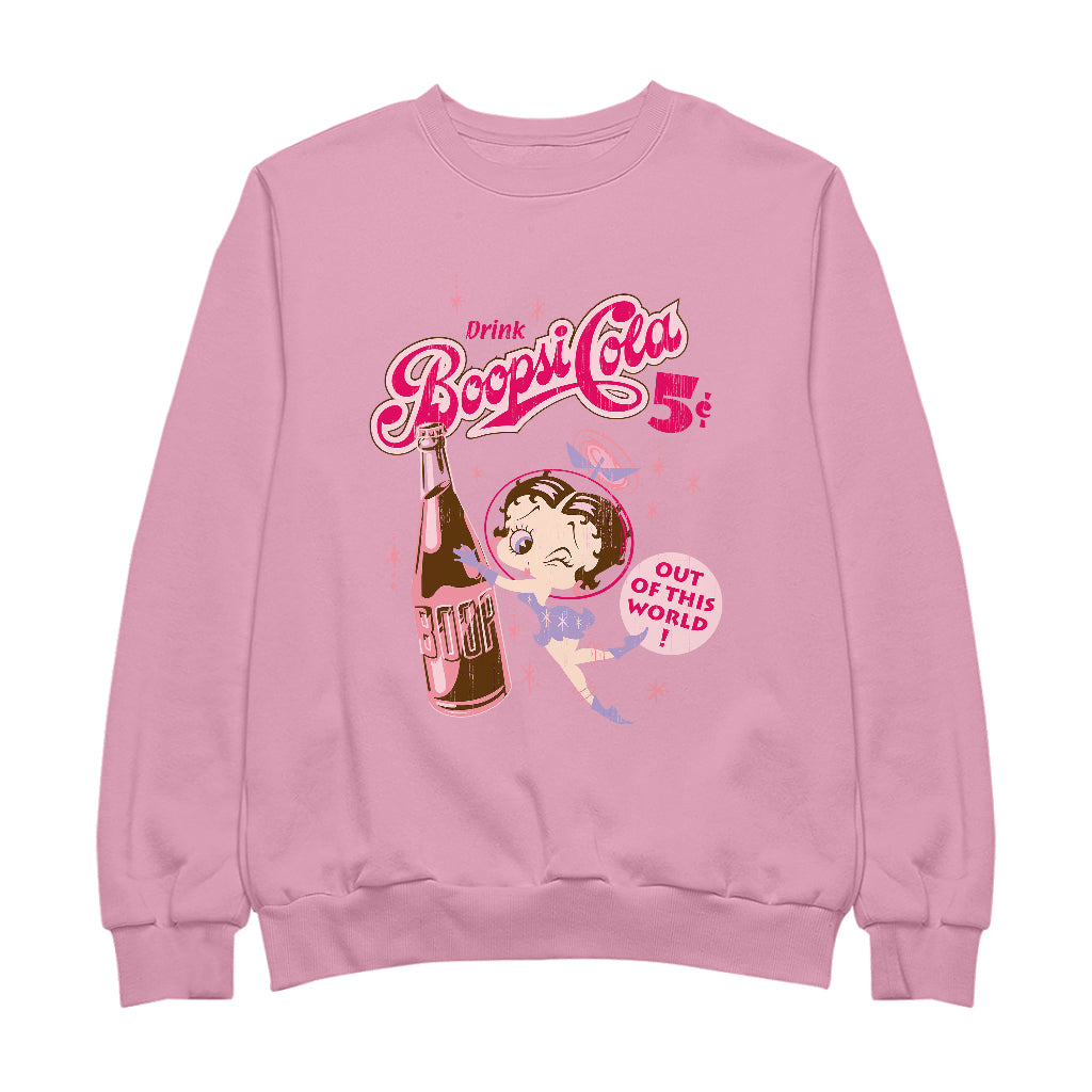 Betty Boop Drink Boopsi Cola Women's Sweatshirt-ALL + EVERY