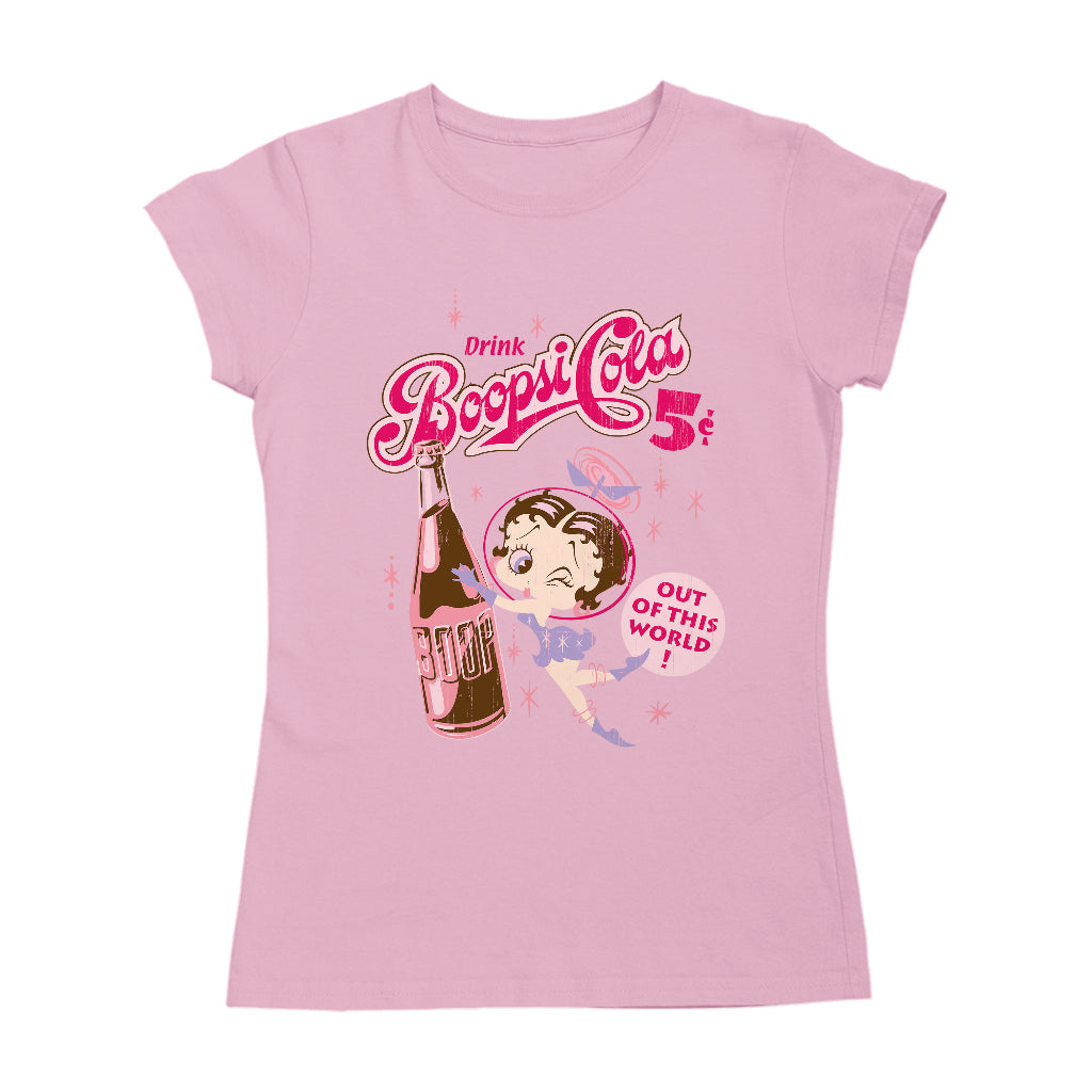 Betty Boop Drink Boopsi Cola Women's T-Shirt-ALL + EVERY