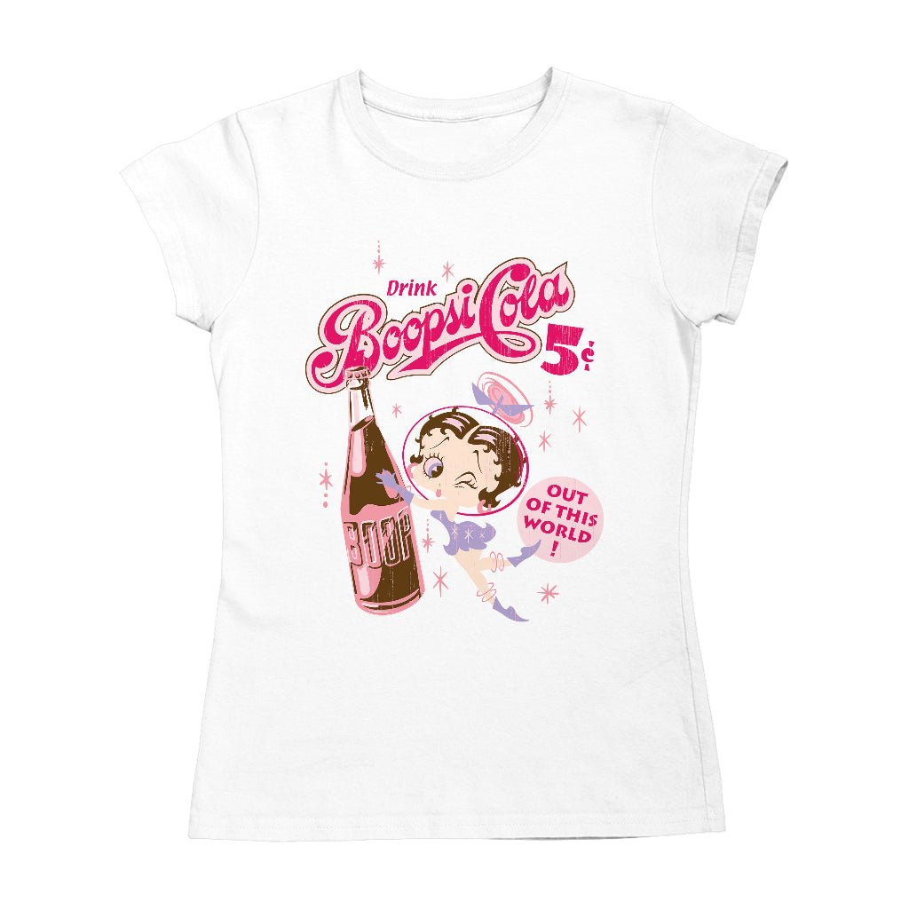 Betty Boop Drink Boopsi Cola Women's T-Shirt-ALL + EVERY