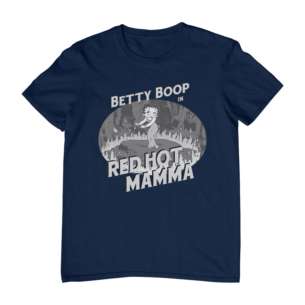 Betty Boop In Red Hot Mamma Men's T-Shirt-ALL + EVERY