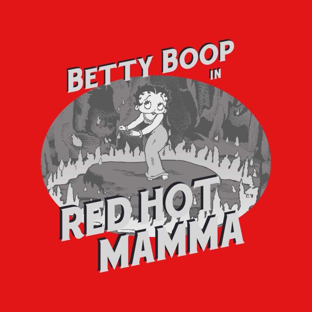 Betty Boop In Red Hot Mamma Men's T-Shirt-ALL + EVERY