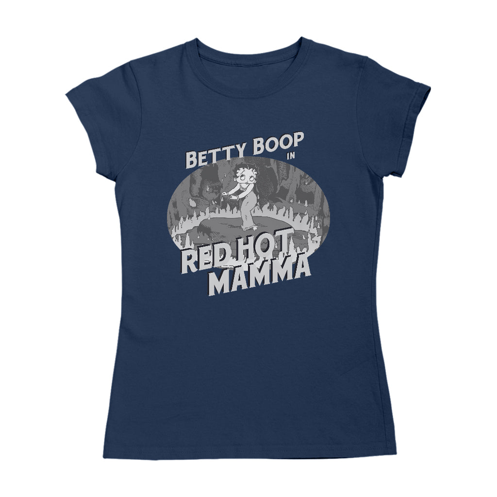 Betty Boop In Red Hot Mamma Women's T-Shirt-ALL + EVERY