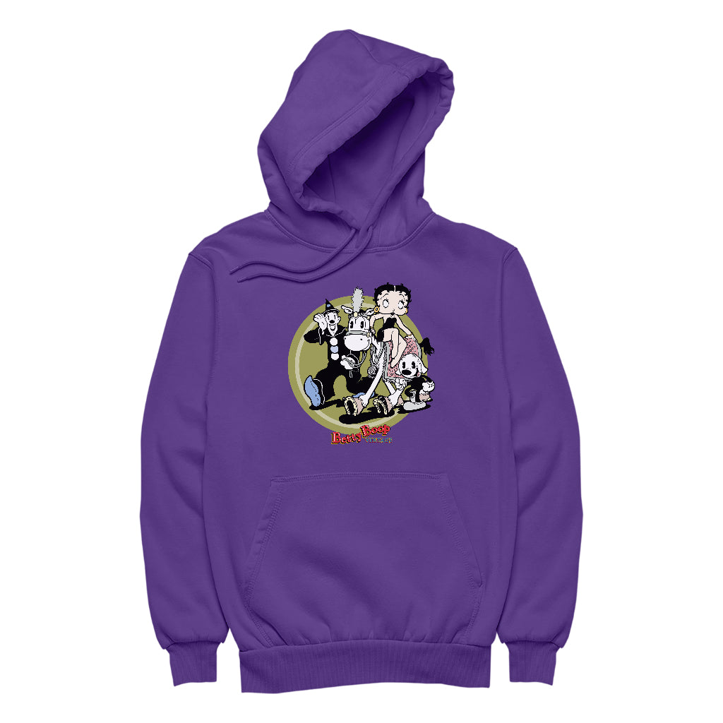 Betty Boop Vintage Circus Crew Women's Hooded Sweatshirt-ALL + EVERY