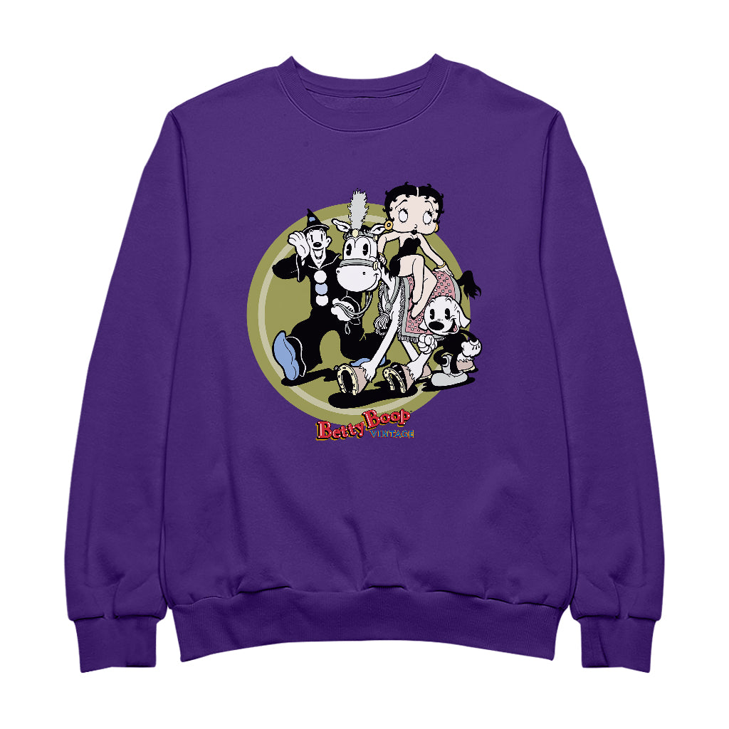 Betty Boop Vintage Circus Crew Women's Sweatshirt-ALL + EVERY