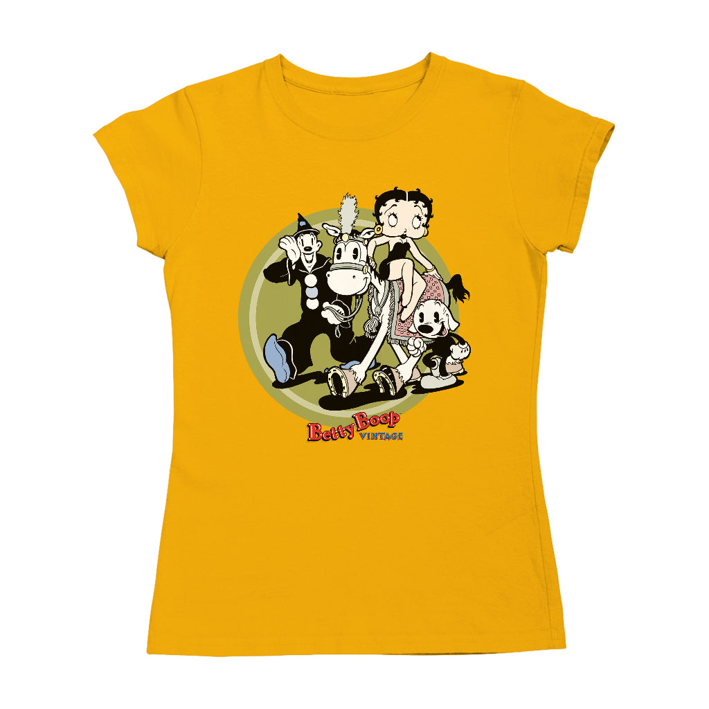 Betty Boop Vintage Circus Crew Women's T-Shirt-ALL + EVERY