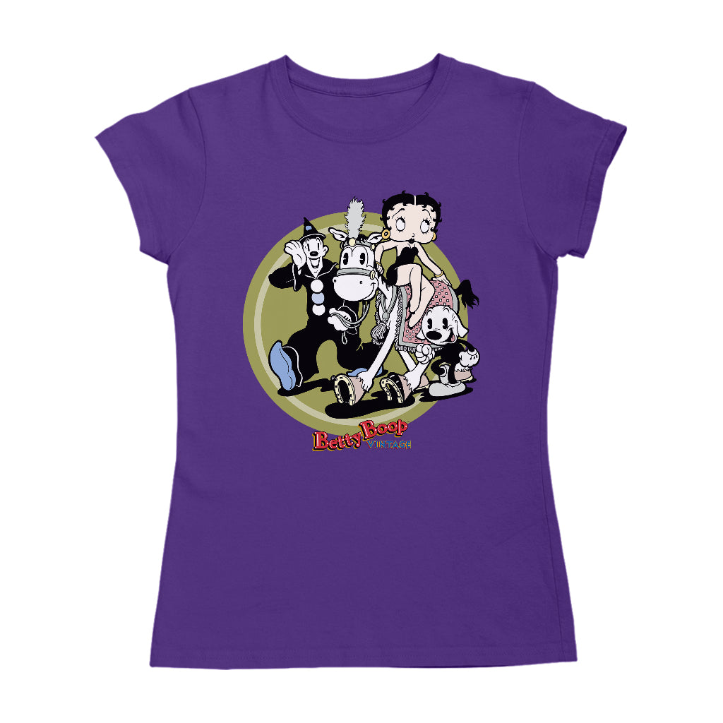 Betty Boop Vintage Circus Crew Women's T-Shirt-ALL + EVERY