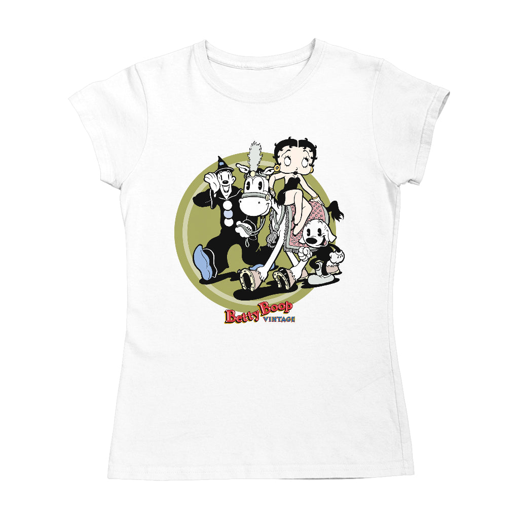 Betty Boop Vintage Circus Crew Women's T-Shirt-ALL + EVERY