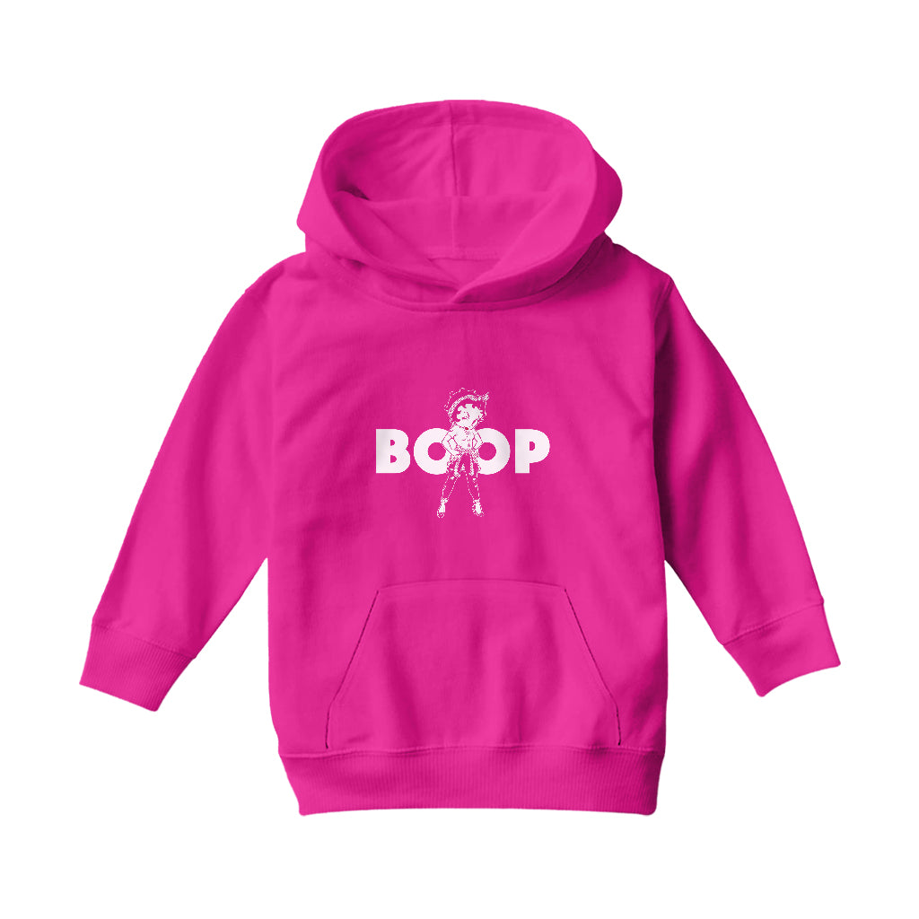 Betty Boop Power Kids Hooded Sweatshirt-ALL + EVERY