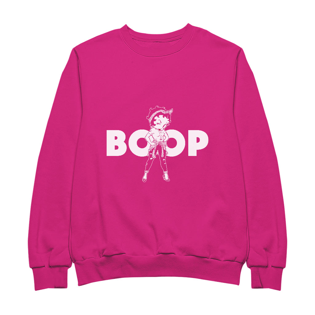 Betty Boop Power Women's Sweatshirt-ALL + EVERY