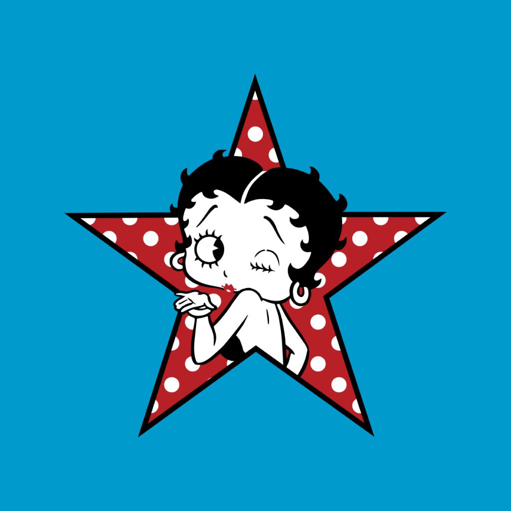 Betty Boop Wink Polka Dot Star Kids T-Shirt-ALL + EVERY