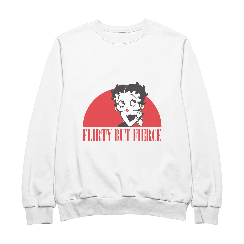 Betty Boop Confident Flirty But Fierce Men's Sweatshirt-ALL + EVERY