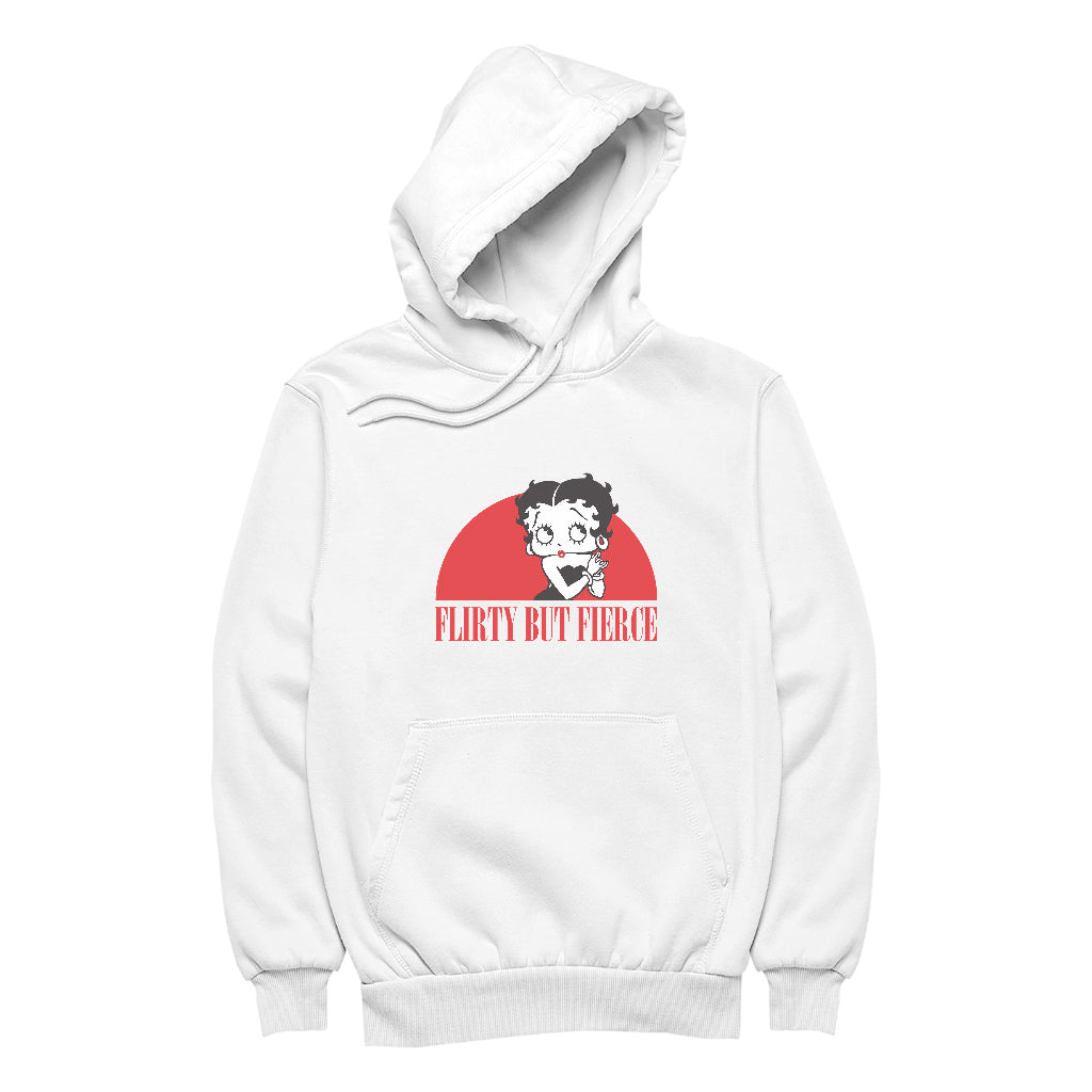 Betty Boop Confident Flirty But Fierce Women's Hooded Sweatshirt-ALL + EVERY