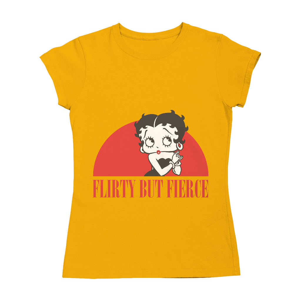 Betty Boop Confident Flirty But Fierce Women's T-Shirt-ALL + EVERY