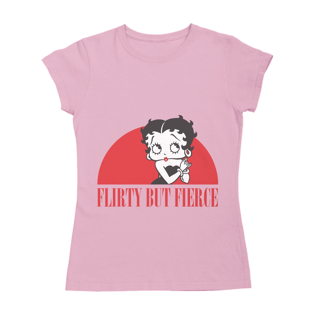 Betty Boop Confident Flirty But Fierce Women's T-Shirt-ALL + EVERY