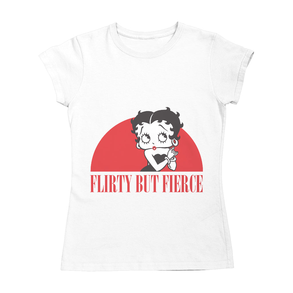 Betty Boop Confident Flirty But Fierce Women's T-Shirt-ALL + EVERY