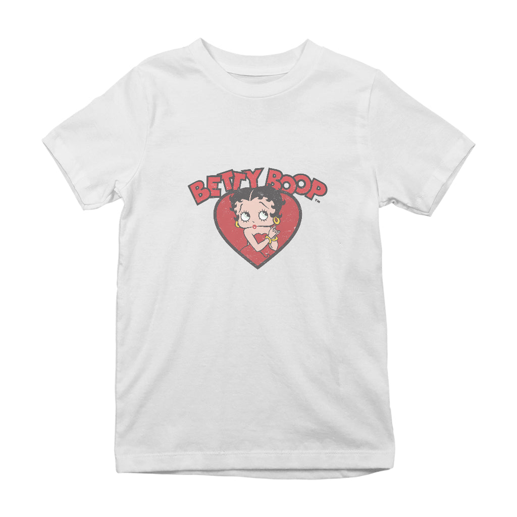 Betty Boop Love Red Dress Kids T-Shirt-ALL + EVERY